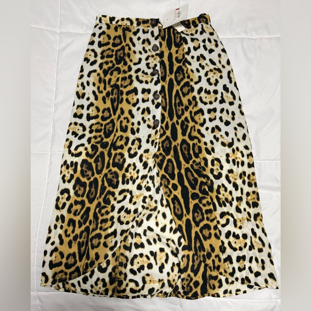 Buddy Love Leopard A-Line Skirt
